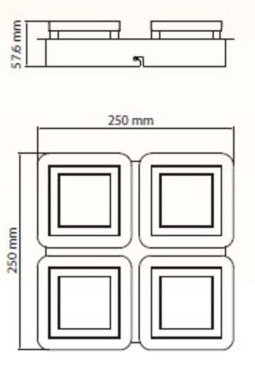 Накладной светильник Horoz Electric Likya HRZ00002251 - 1