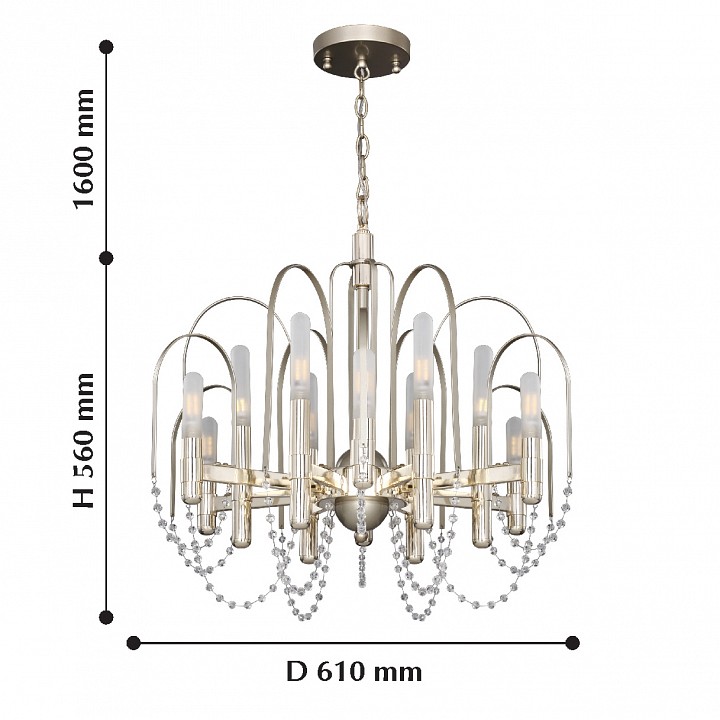 Подвесная люстра Favourite La Salute 2308-12P - 1