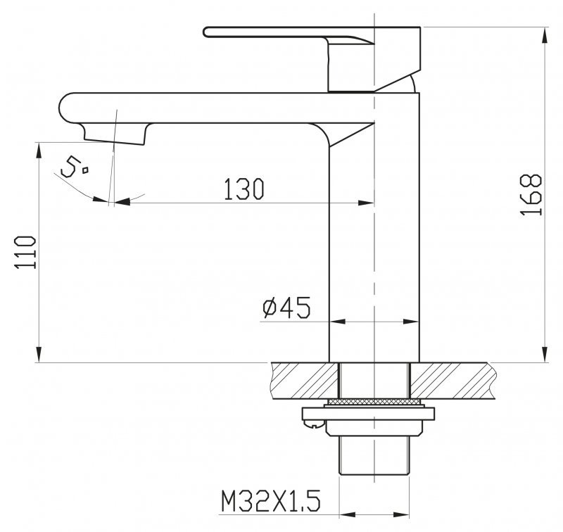 Смеситель BelBagno Nova NOV LVM IN для раковины NOV-LVM-IN - 2