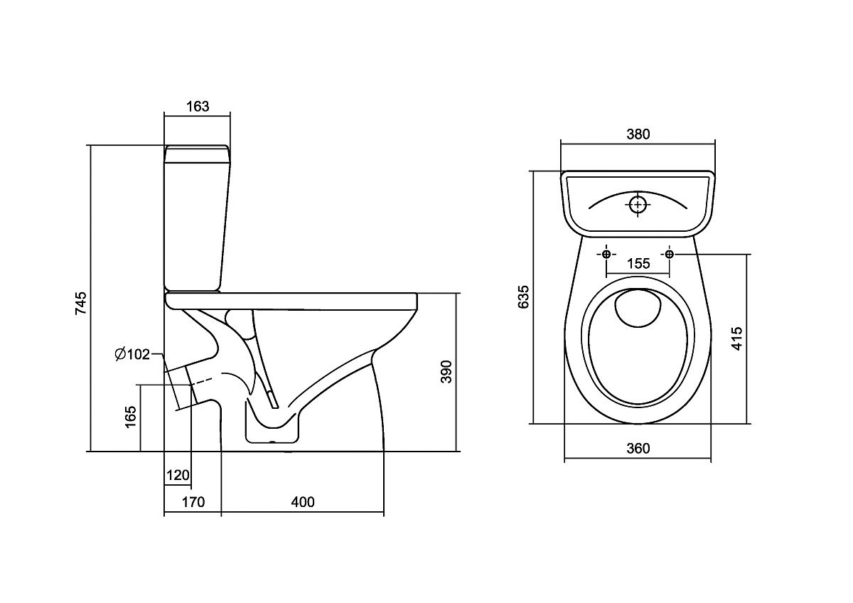 Унитаз-компакт Santek Анимо WH302137 1.WH30.2.137 - 8