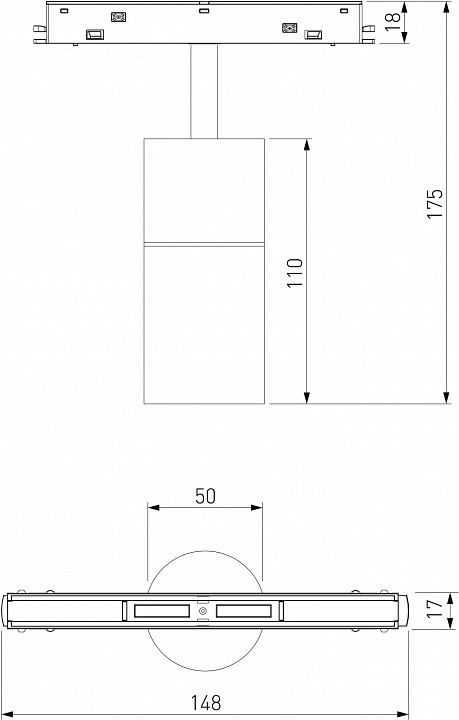 Трековый светодиодный светильник Elektrostandard Slim Magnetic 85074/01 a063537 - 3
