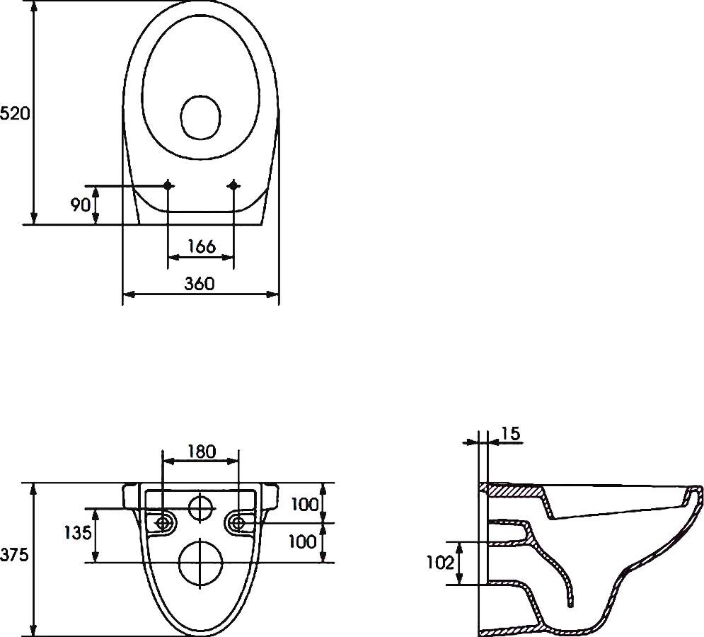 Унитаз подвесной Cersanit Delfi MZ-DELFI S-MZ-DELFI-PL - 9