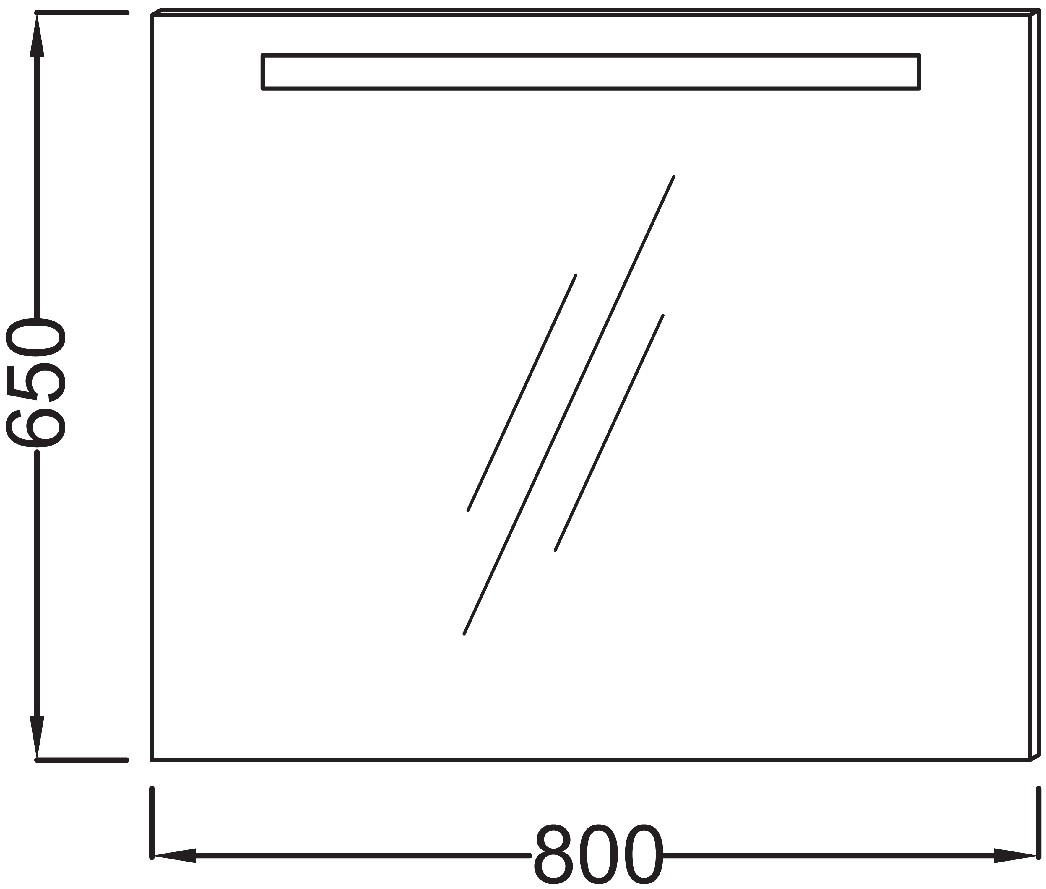 Зеркало Jacob Delafon EB1413 80 см EB1413-NF - 5