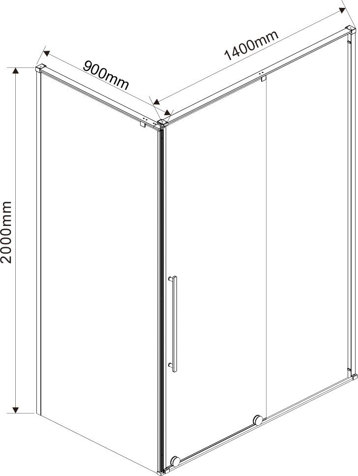 Душевой уголок Vincea Arno VSR-1A9014CL 140х90 см, профиль хром - 7