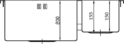 Металлическая мойка Seaman SMB-6151D  SMB-6151DRS.B - 2