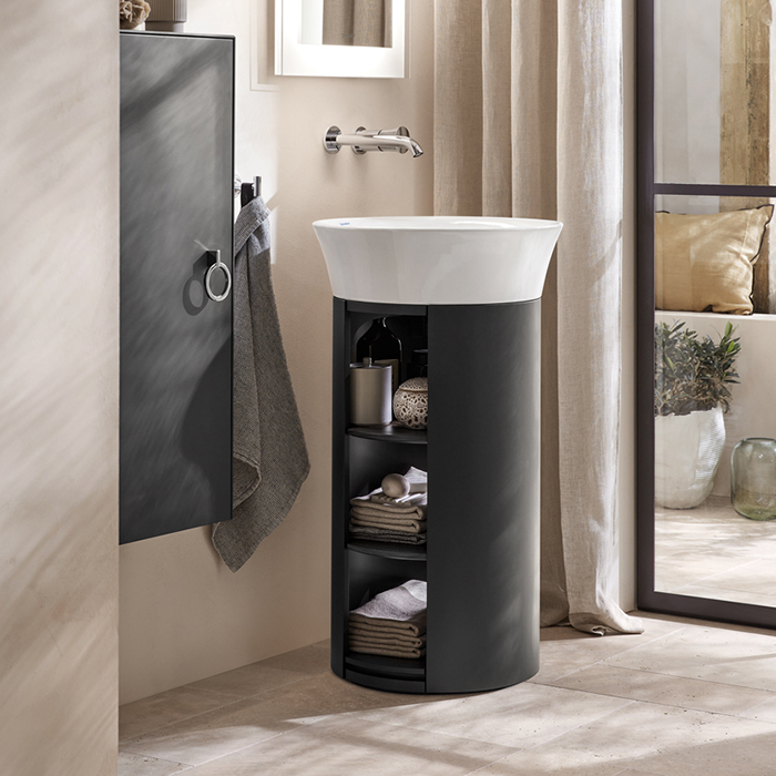 DURAVIT (White Tulip) Однорычажный смеситель для умывальника, настенный монтаж, хром WT1070004010 - 2