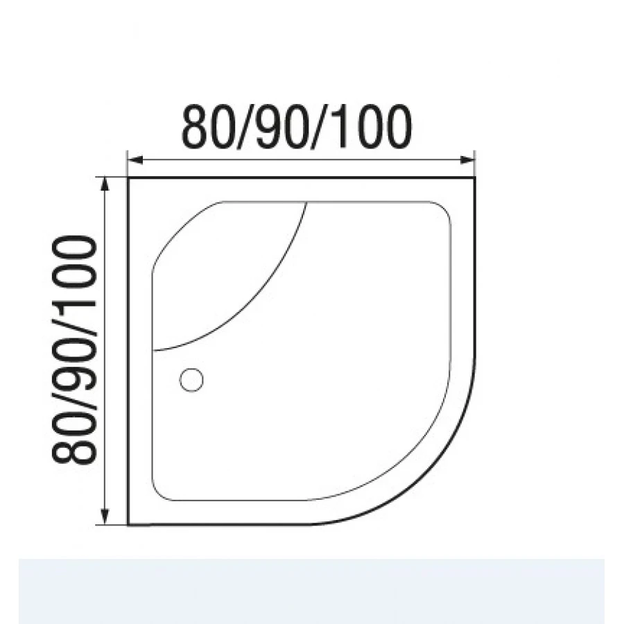 Душевая кабина с поддоном River Desna XL 100/44 MT  10000006149 - 3