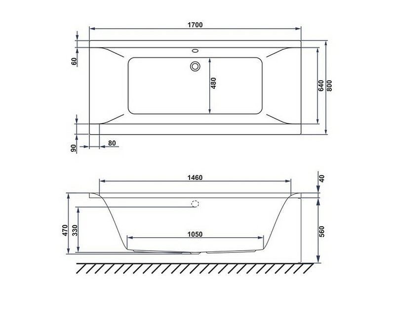 Ванна акриловая WHITECROSS Savia Duo Ultra 170x80 с гидромассажем белый - бронза 0103.170080.100.ULTRA.BR - 8