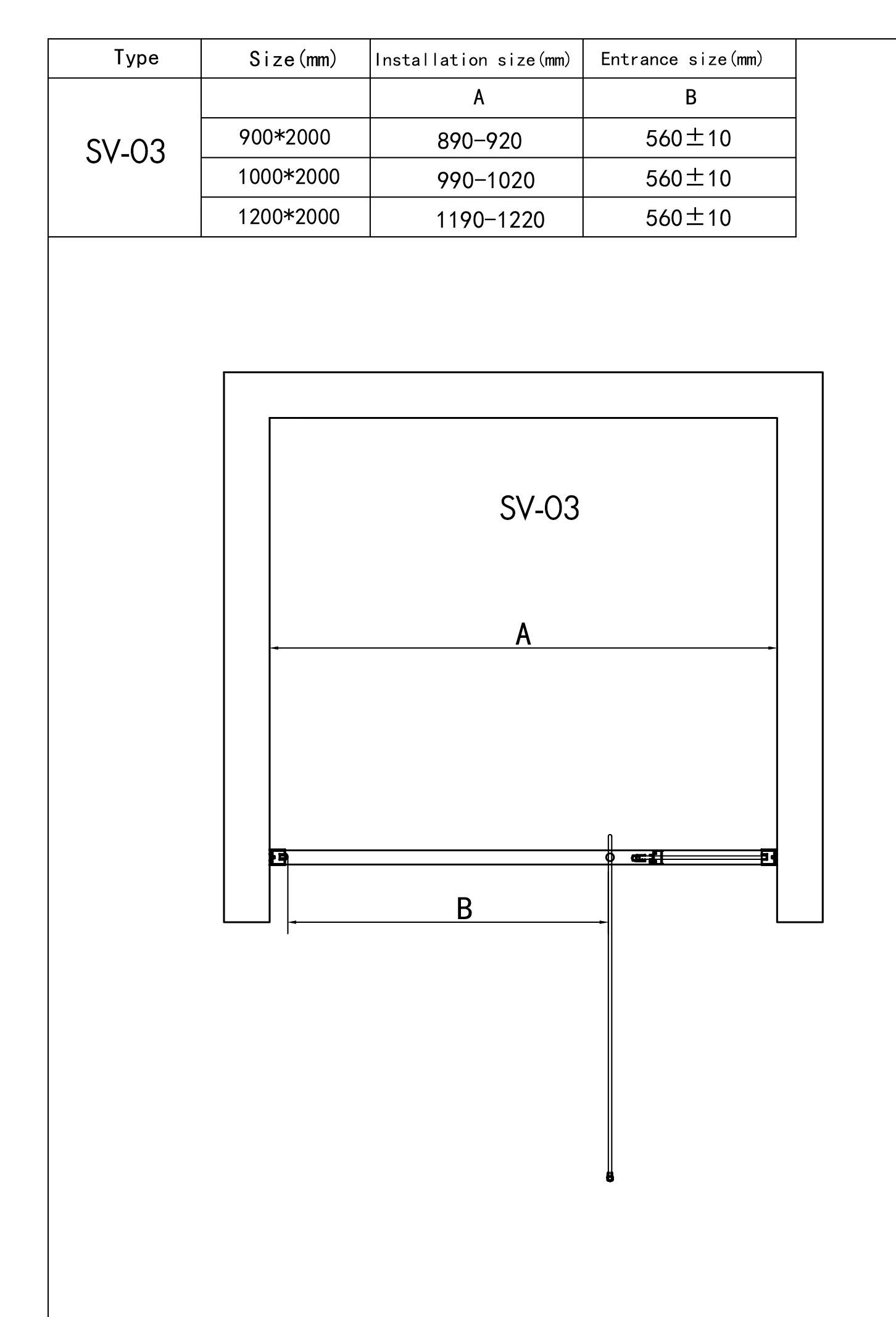 Душевая дверь RGW SV-03 06320309-11 - 3