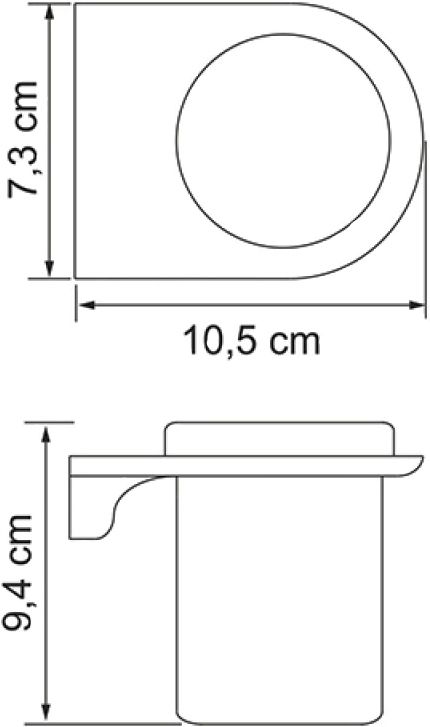 Стакан Wasserkraft Kammel K-8328white - 5