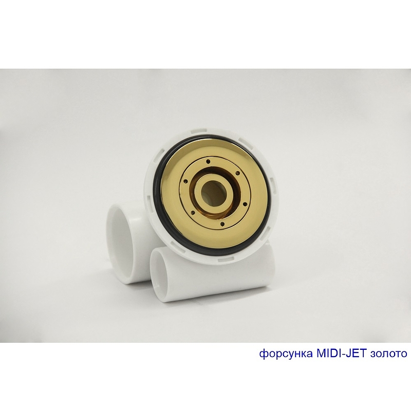 Ванна акриловая WHITECROSS Layla Ultra 180x80 с гидромассажем белый - золото 0102.180080.100.ULTRA.GL - 1