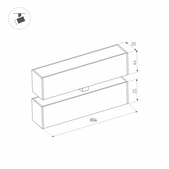 Трековый светодиодный светильник Arlight Mag-Flat-Fold-25-S804-24W Warm3000 034240 - 3