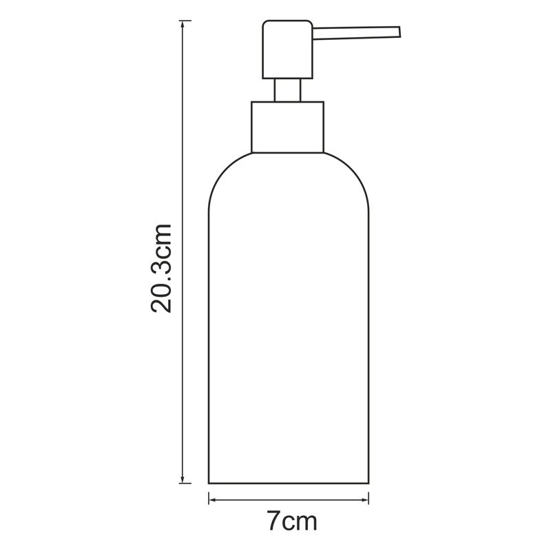 Дозатор для жидкого мыла WasserKRAFT Neime черный - белый K-1999 - 4