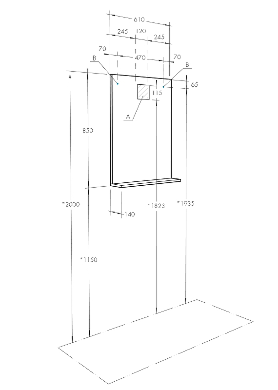 Зеркало Aquaton Терра 61 с подсветкой светлое дерево 1A247302TEDY0 - 6