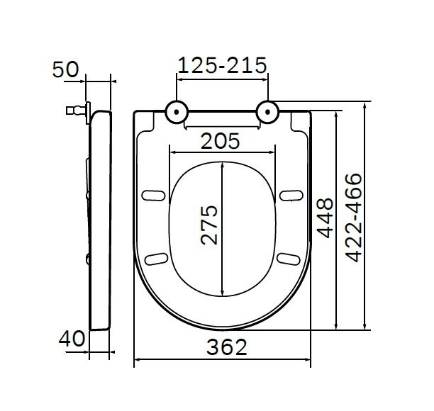 Сиденье для унитаза Am.pm Spirit 2.0  C707855WH - 2