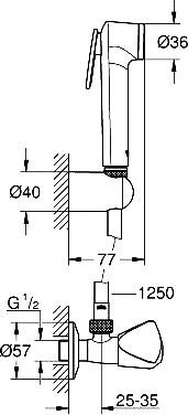 Гигиенический душ Grohe Tempesta F Trigger Spray 30 27514001 - 1