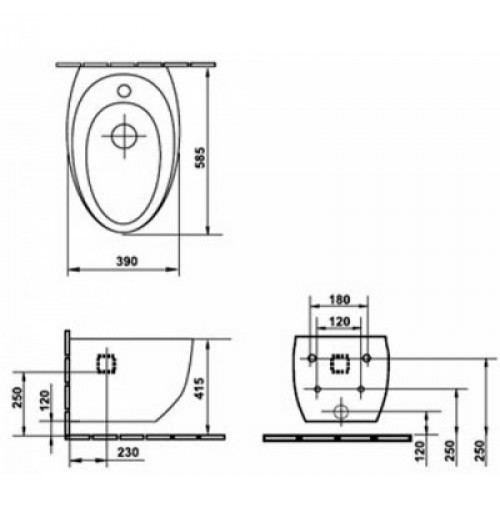 Биде напольное Laguraty  (ОК 0003) ok-0003C - 3