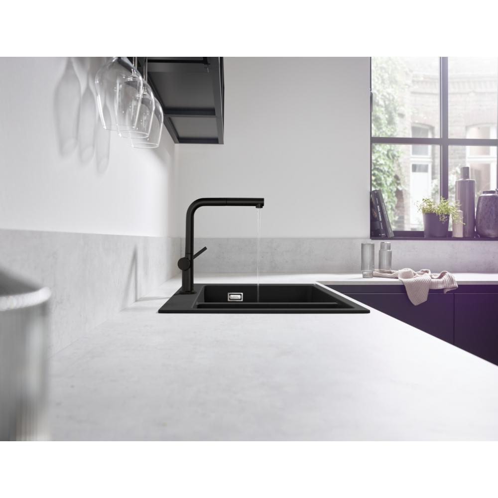 Кухонный смеситель однорычажный, 270, с вытяжным изливом, 1jet, sBox Hansgrohe 72809670 - 2