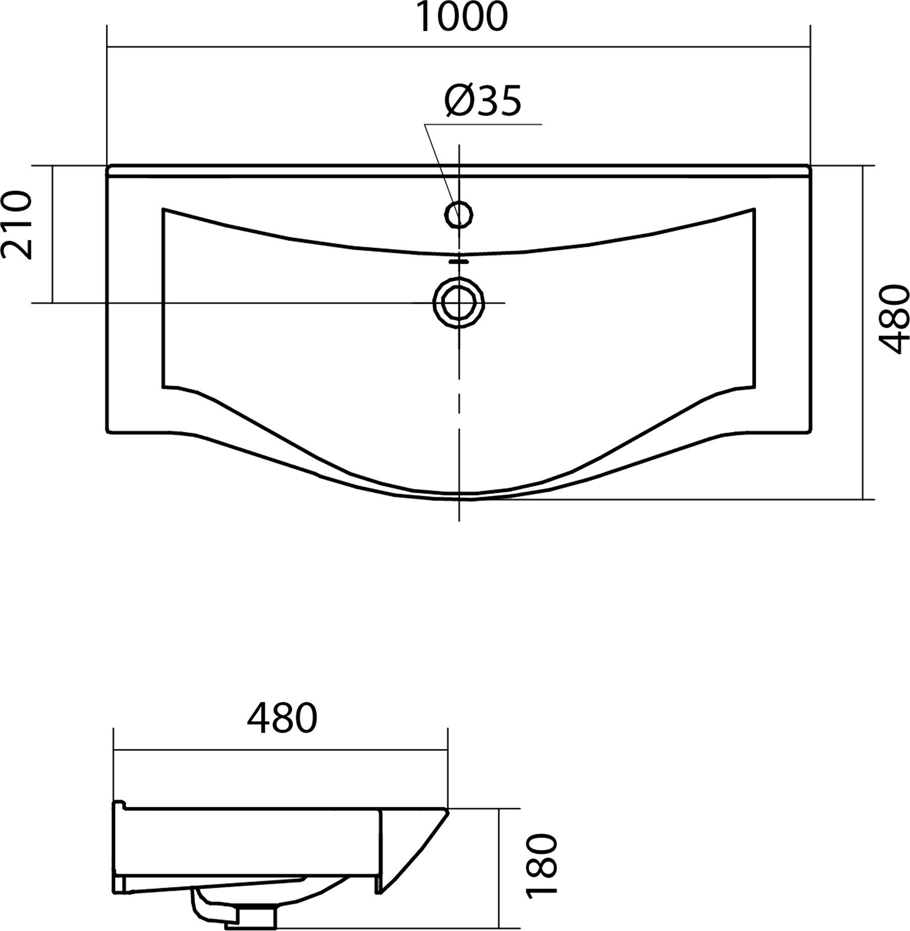 Раковина мебельная Aquaton Беверли 100 белый 1WH302502 - 4