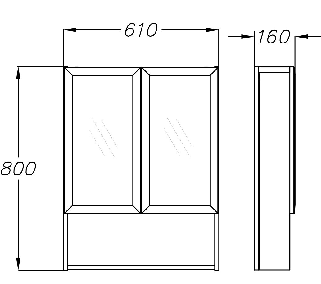 Зеркало-шкаф Opadiris Фреш 61 00-00002128 - 4