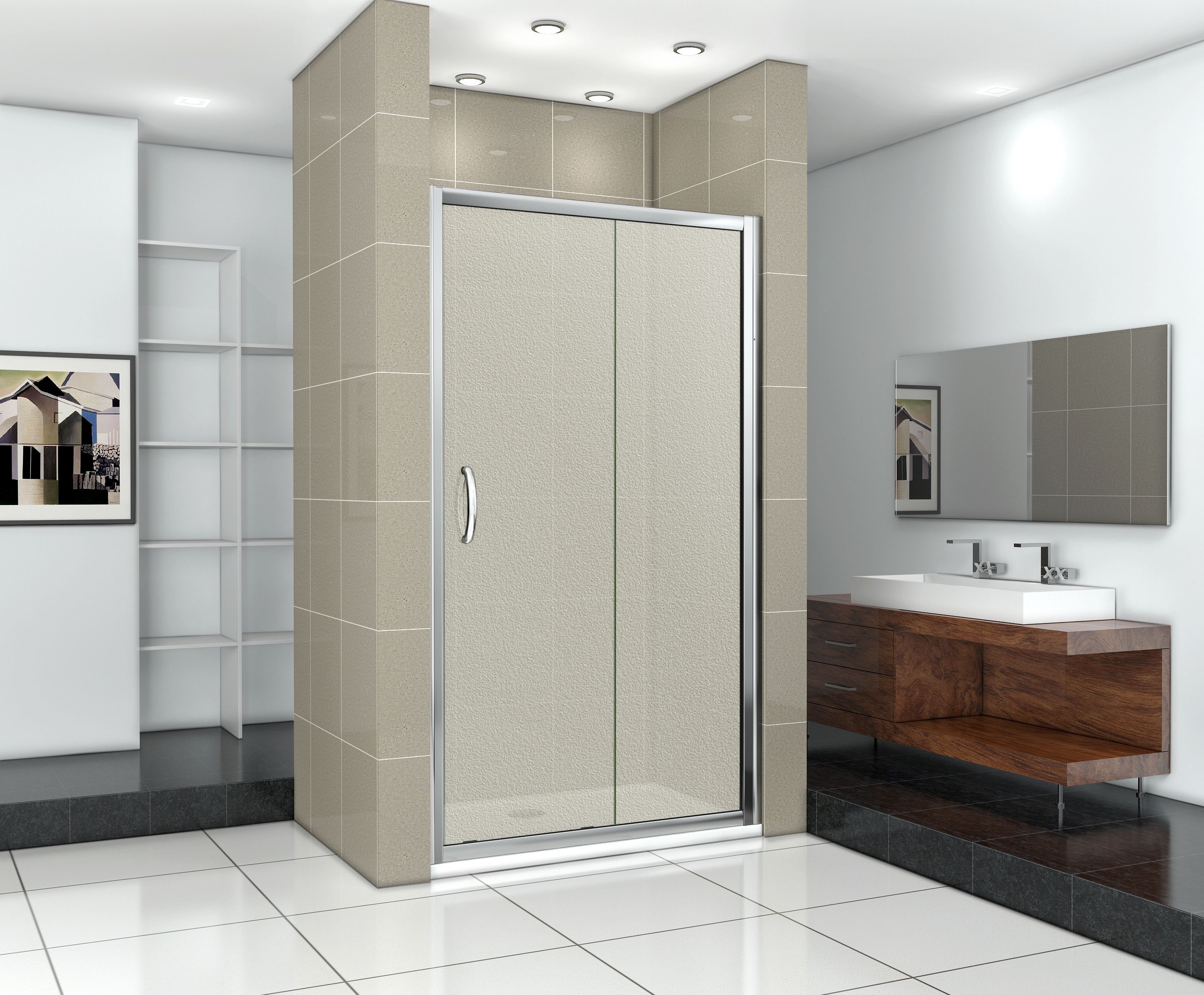 Душевая дверь в нишу Good Door Infinity WTW-110-G-CH ИН00024 - 1
