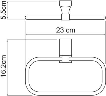 Полотенцедержатель Wasserkraft Leine K-5060 - 2