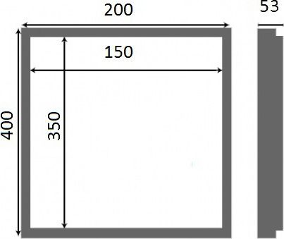 Люк настенный Люкер AL-KR 40x20 - 8