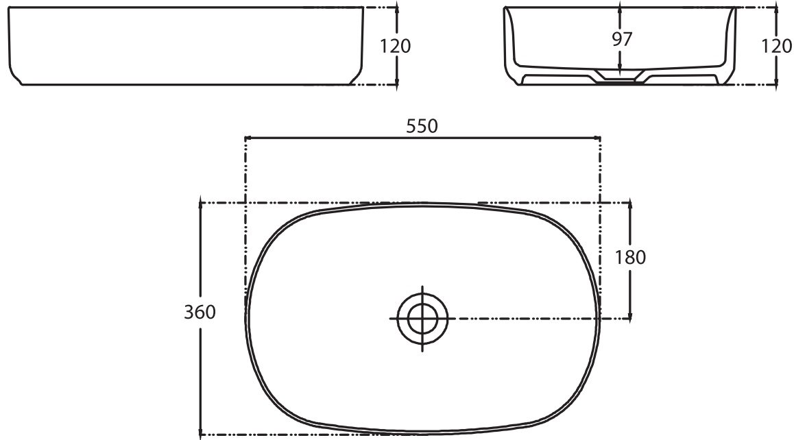 Раковина Allen Brau Fantasy Oval 55x36, белая 4.11022.20 - 9