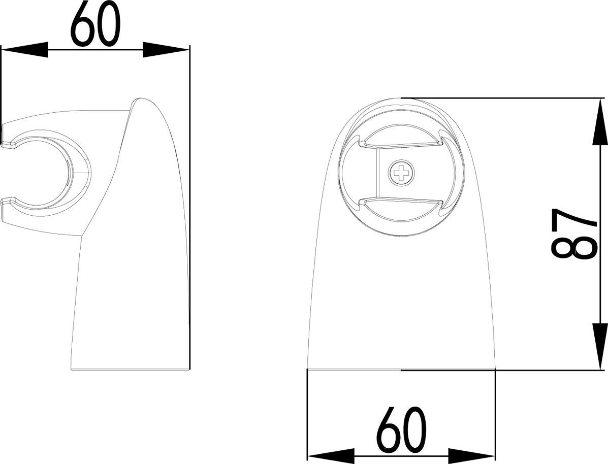 Настенный держатель Lemark   LM8012C - 1