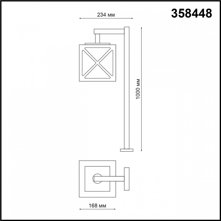 Уличный светодиодный светильник Novotech Street Dantela 358448 - 3