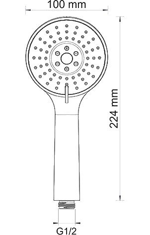 Смеситель Wasserkraft Rossel 2801 для ванны с душем - 10