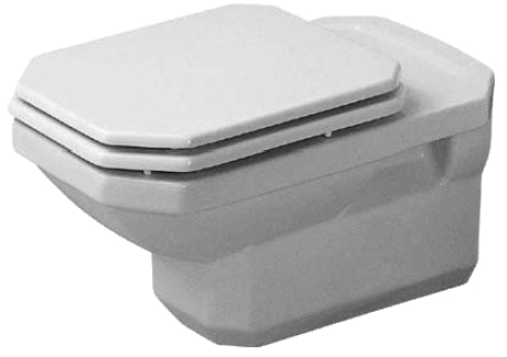 Чаша для подвесного унитаза Duravit 1930 белый, без сиденья  0182090000 - 1