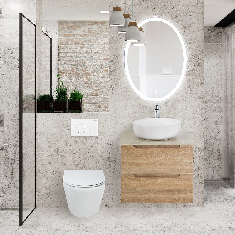 Чаша подвесного унитаза BelBagno Tre белый, с сиденьем микролифт  BB8001CHR/SC - 1