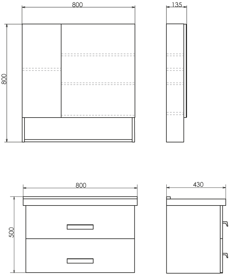 Мебель для ванной Comforty Парма 80 - 4