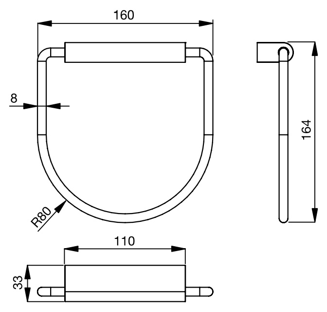 Полотенцедержатель Ideal Standard Connect  N1384AA - 4