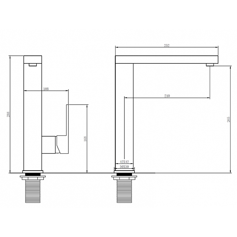 Смеситель для кухни Abber Daheim белый AF8214W - 2