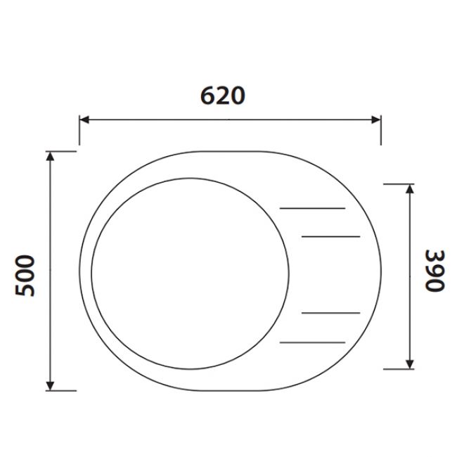 Кухонная мойка KAISER KGMO-6250 гранит  KGMO-6250-J - 1