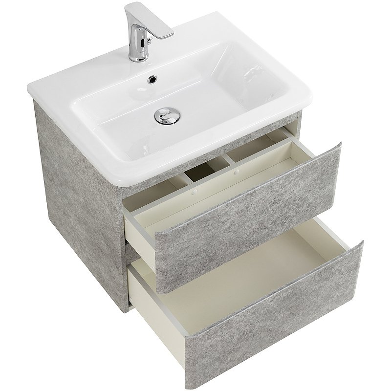 Тумба с раковиной BelBagno Albano 60 серыйп - 6