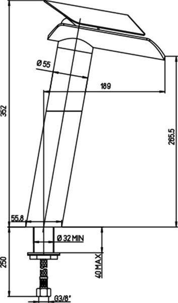 Смеситель для раковины Paini Morgana 73PW205VRLL - 2