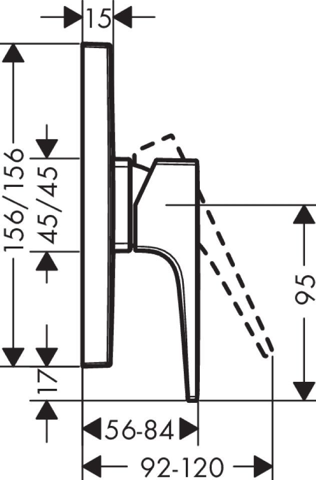 Смеситель Hansgrohe Metropol 32565000 для душа - 1