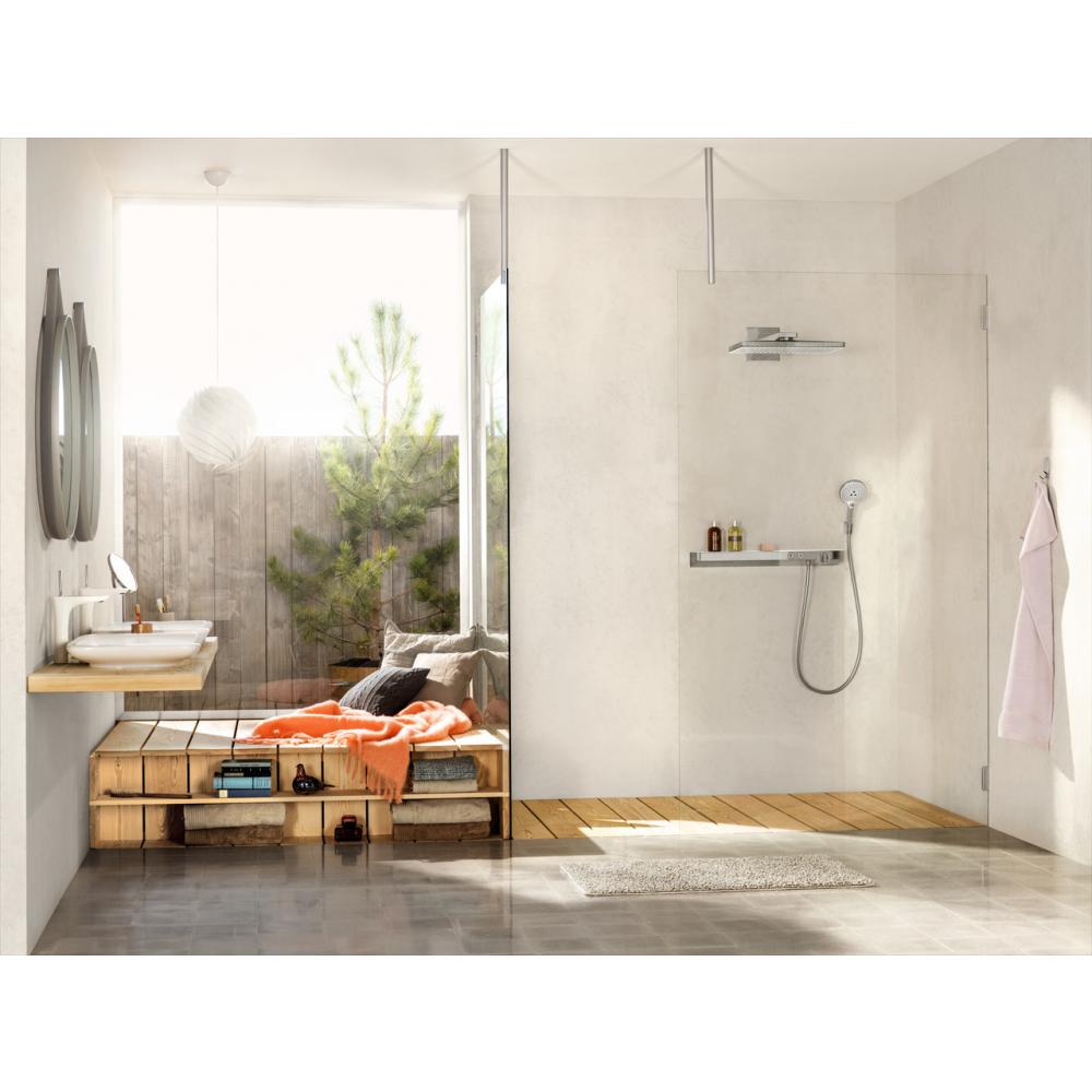 Верхний душ встраиваемый hansgrohe Rainmaker Select 460 3jet EcoSmart 24017400, белый/хром - 2