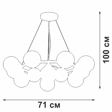 Подвесная люстра Vitaluce V48410 V48410-8/12S - 1