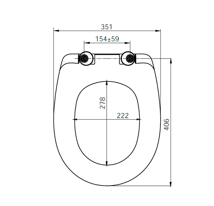 Сиденье для унитаза soft close дюропласт IDDIS 126  ID 126 Dp Sc - 1