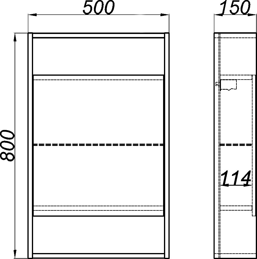 Мебель для ванной Aqwella City 50 дуб канадский - 5