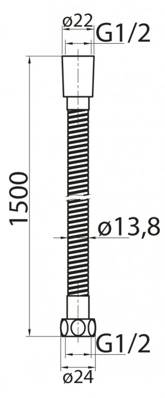 Душевой шланг Cezares Articoli vari  CZR-FMDC-150-03 - 5