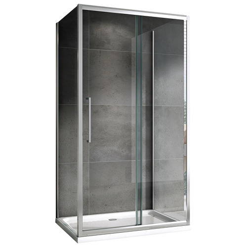 Душевой уголок Abber Schwarzer Diamant 140х70 хром  AG30140H-S70-S70 - 0