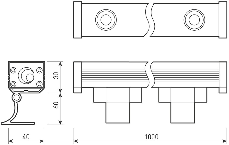 Прожектор светодиодный Arlight 24W RGB AR-Line-1000M-24W-24V RGB 023624 - 3