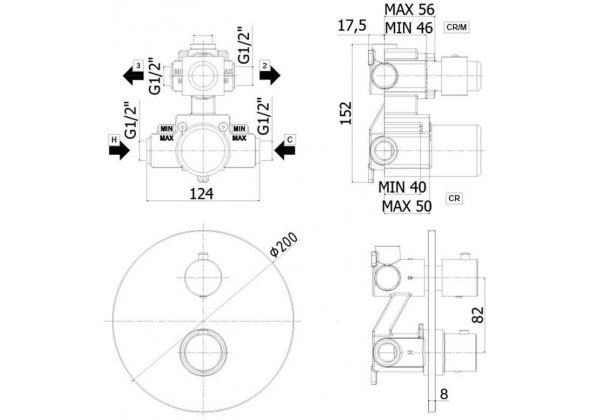 Термостат Paffoni Light LIQ013NO - 1