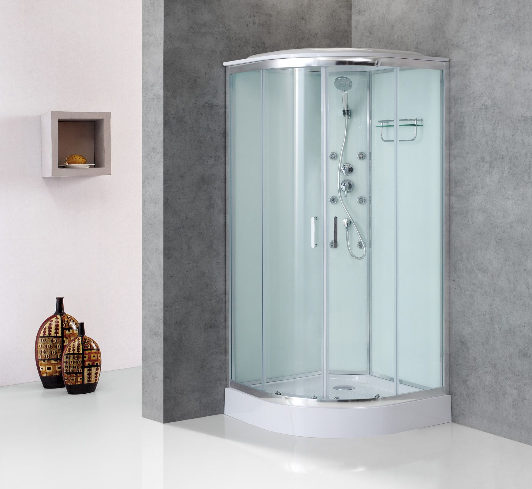 Душевая кабина BelBagno Uno Cab R 2 80 C Cr TOP UNO-CAB-R-2-80-C-Cr-TOP - 1