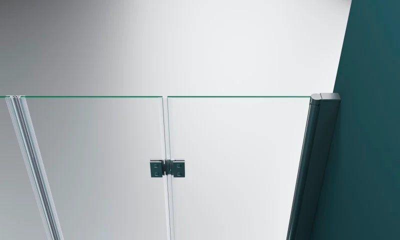 Душевая дверь BelBagno Albano 140(60+80)х195 профиль хром стекло прозрачное ALBANO-BS-13-60+80-C-Cr - 3